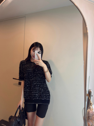 톰브라운st 트위드 폴로 반팔