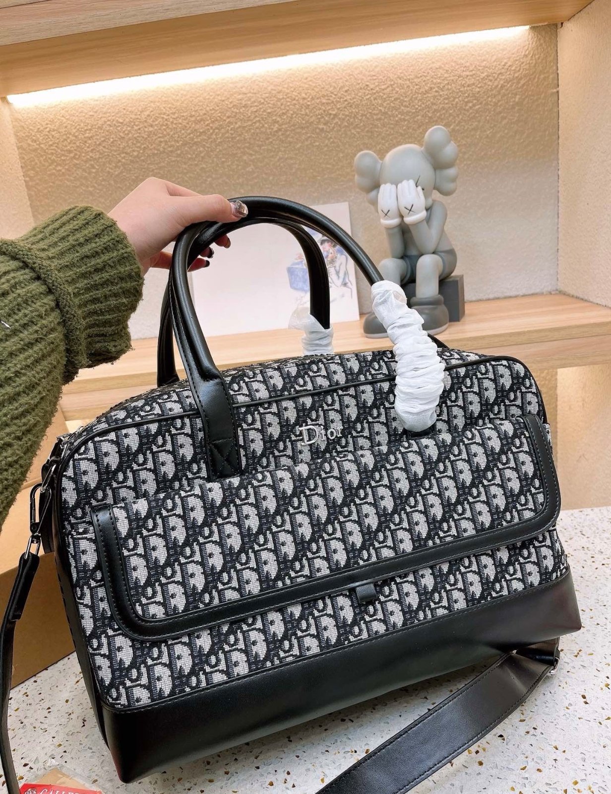 디올 힛더로드 펫 캐리어 백