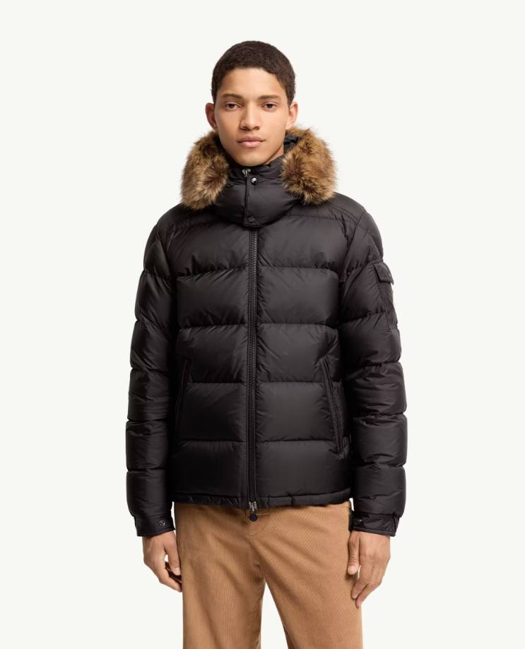 MONCLER Mayaf 후드 쇼트 다운 재킷 블랙
