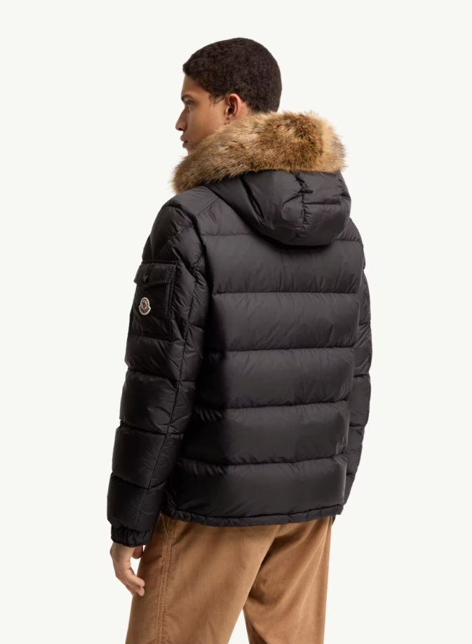 MONCLER Mayaf 후드 쇼트 다운 재킷 블랙