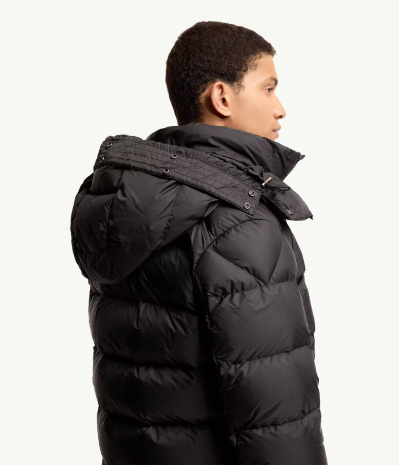 MONCLER Mayaf 후드 쇼트 다운 재킷 블랙