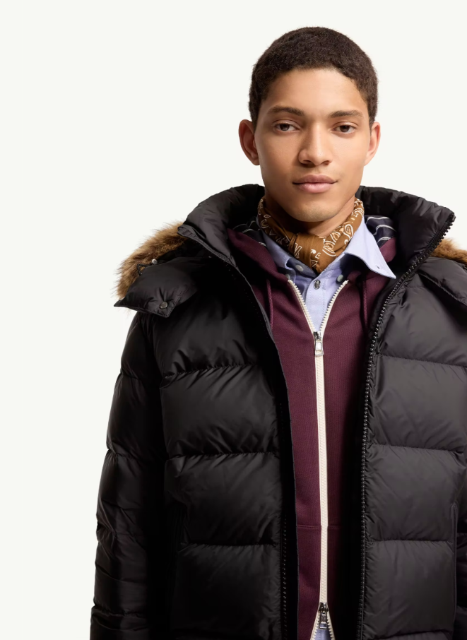 MONCLER Mayaf 후드 쇼트 다운 재킷 블랙