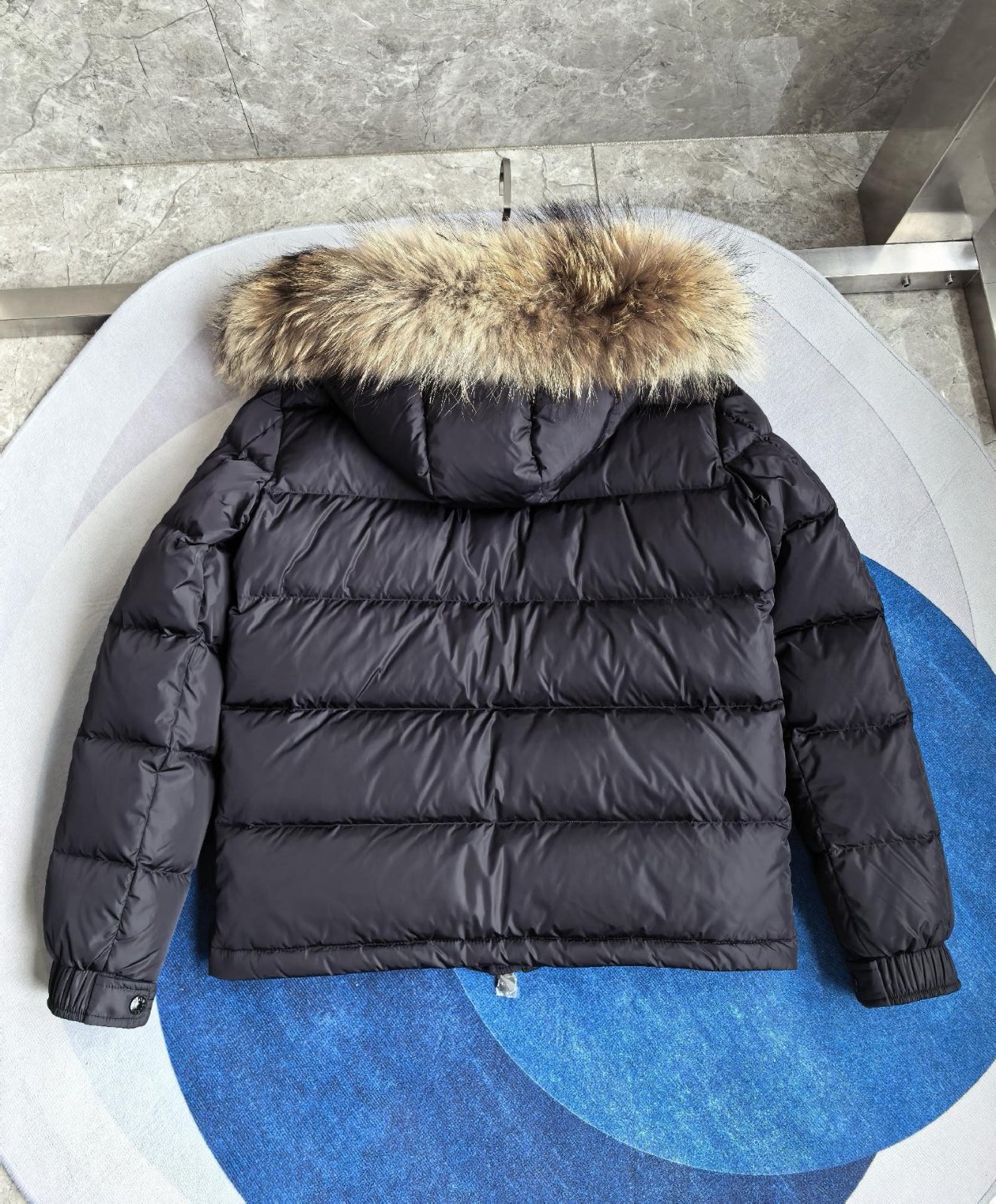 MONCLER Mayaf 후드 쇼트 다운 재킷 블랙