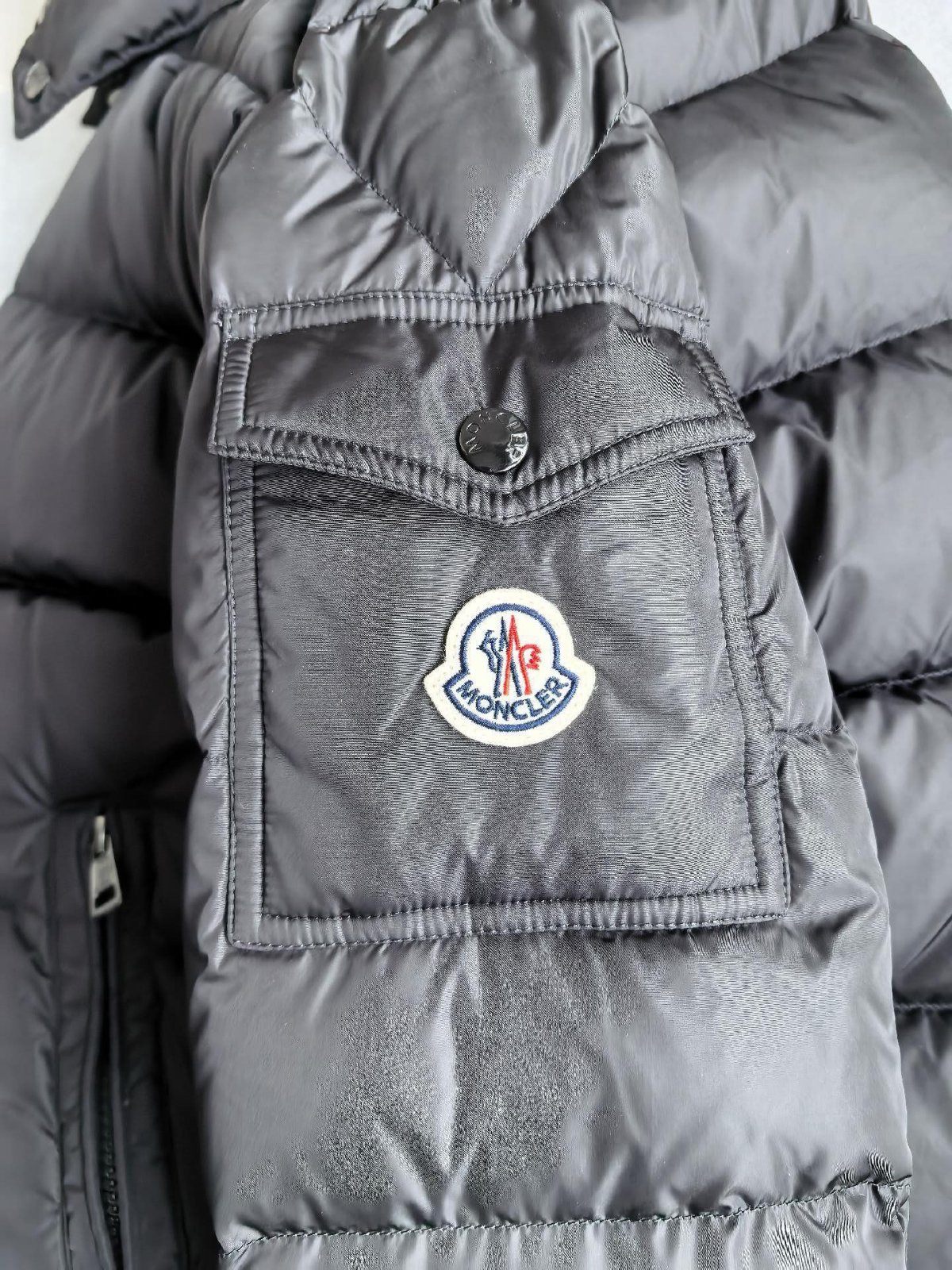 MONCLER Mayaf 후드 쇼트 다운 재킷 블랙