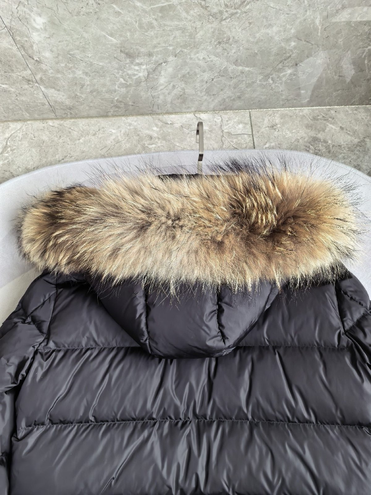 MONCLER Mayaf 후드 쇼트 다운 재킷 블랙
