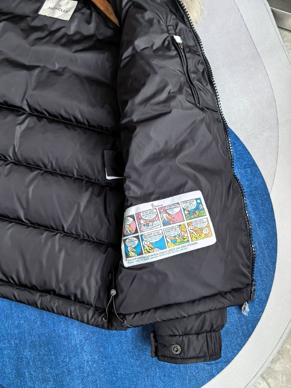 MONCLER Mayaf 후드 쇼트 다운 재킷 블랙