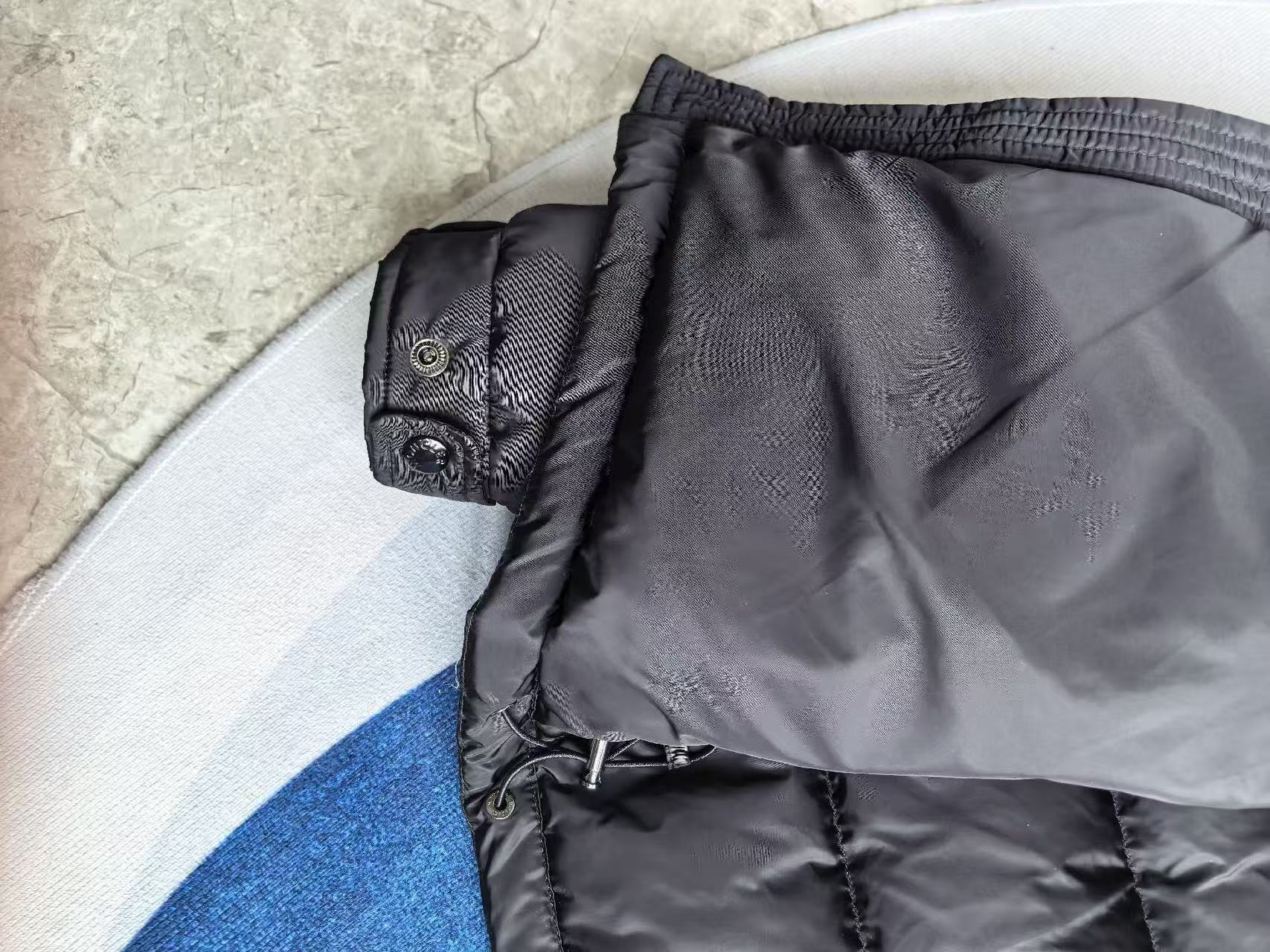 MONCLER Mayaf 후드 쇼트 다운 재킷 블랙